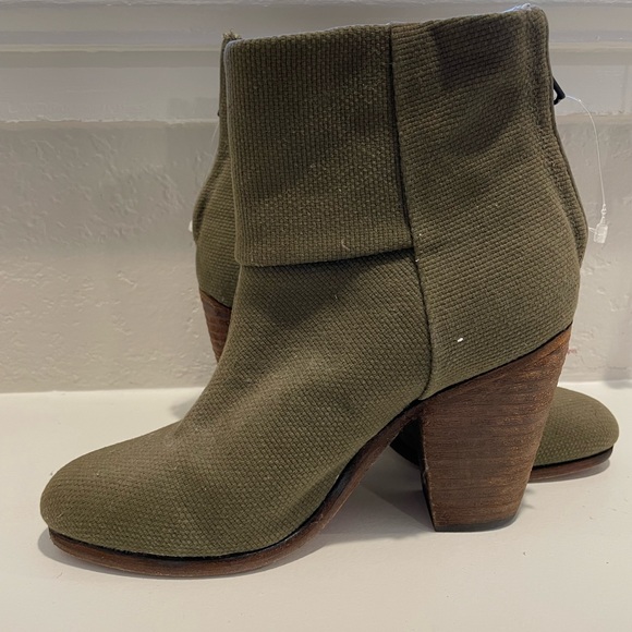 Rag & Bond Boots Army Green Color Size 5 - Picture 2 of 4